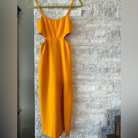 H:ours Haydon Dress in Canary Yellow size XS - Picture 4 of 8